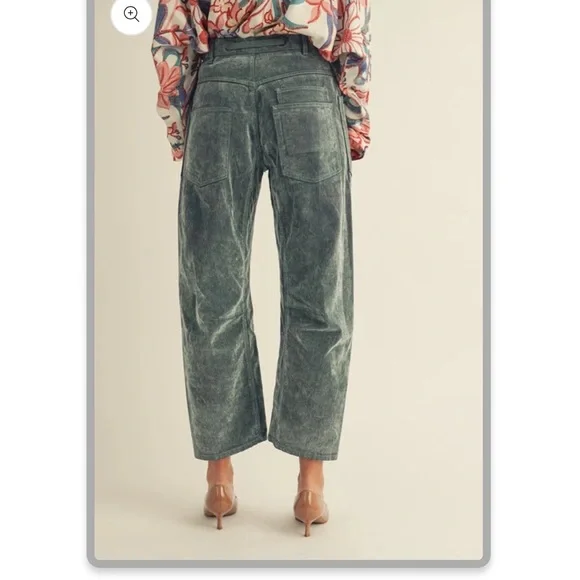 LovLov Vintage Corduroy Velvet Rope String Pants - Picture 2 of 4